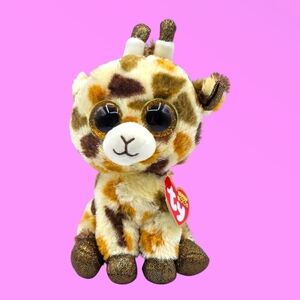 Ty Beanie Boos Stilts the Tan Spotted Giraffe Stuffed Animal Plush